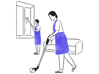 Home cleaning service at BaseLink