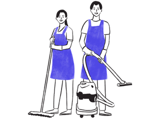 Single visit home cleaning service