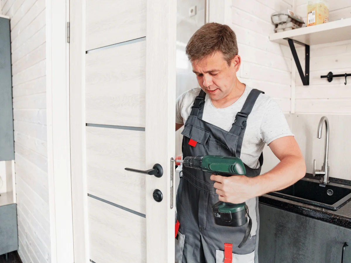 Installing and fitting doors to ensure proper alignment and functionality