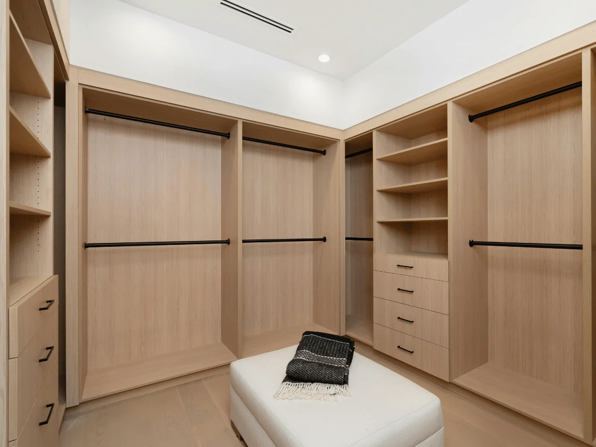 Custom-designed wardrobes to maximise space and storage in any room