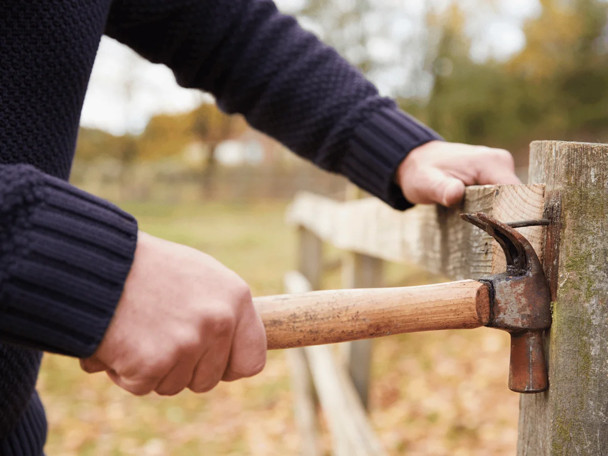 Installing and repairing wooden garage doors or garden gates