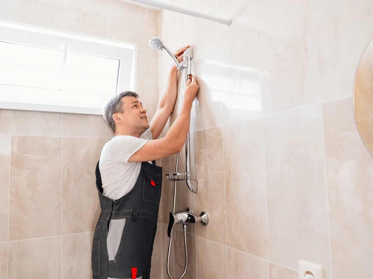 Fixing or replacing showers to restore proper water flow and functionality