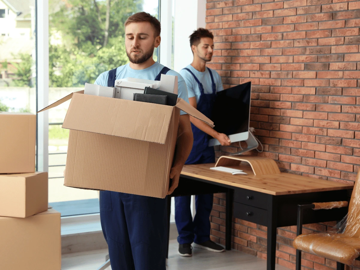 Safe removal, packaging and transport of office equipment and furniture